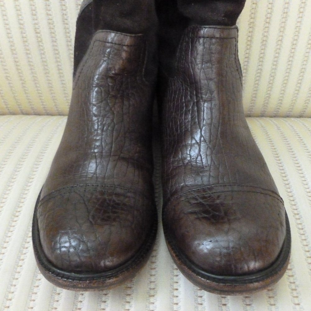 Tory Burch Suede and Leather Boots - Picture 3 of 8